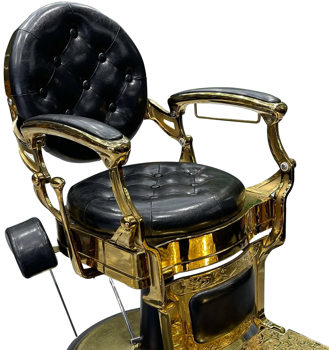 Barber chair setup at Number One Barbershop Houston