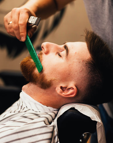 Well-groomed beard from Houston barber