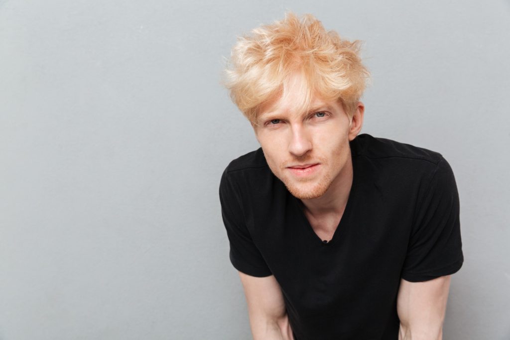 The mens wig in Southmeadow offers trendy style and portrays a fashionable man with a fresh, on-trend haircut.